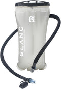 GLANC Hydration Bladder - 2L Water Bladder with Cleaning Kit for Outdoor Hiking Backpack, BPA Free Leakproof Water Reservoir for Hydration Pack, Insulated Hose & High Flow Bite Valve