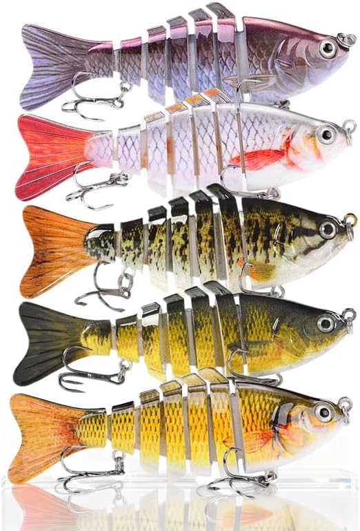 Multi-Segmented Fishing Lures, Glide Swim Bait Lure for Bass Fishing Stuff