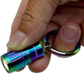 e3 Mini Small Bright Keychain Flashlight 100 lumens Long Lifetime Waterproof EDC Light for Everyday Dog Walk Sleeping Reading Nice Gift for Parents or Friends(Color Steel)