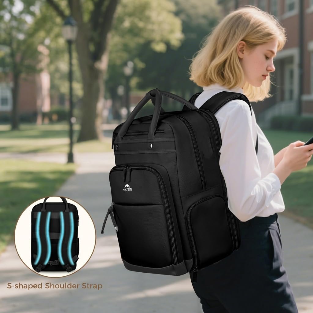 MATEIN Work Backpack with Lunch Compartment, 15.6 Inch Laptop Backpack