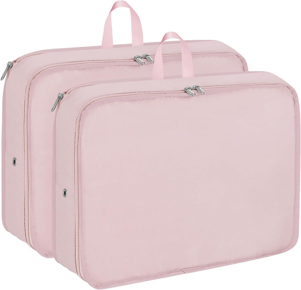 Packing Cubes for Travel Packing Organizers Compression Travel Cubes, Pink