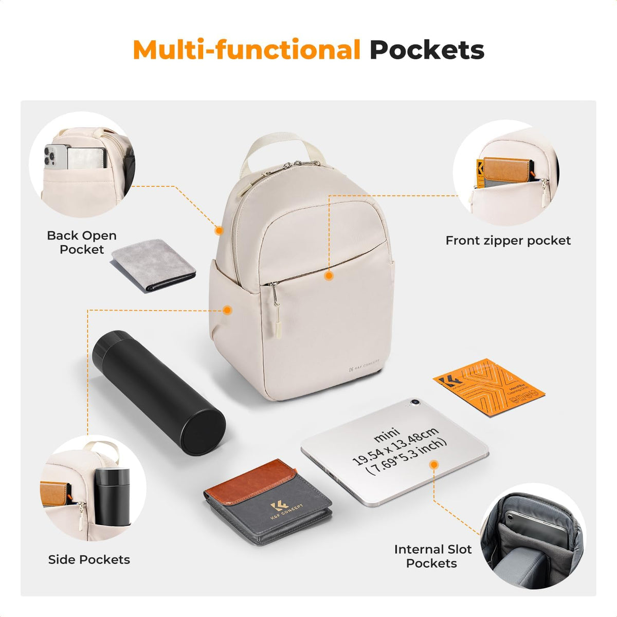 K&F CONCEPT Camera Sling Bag, Compact Crossbody Bag for DSLR Mirrorless