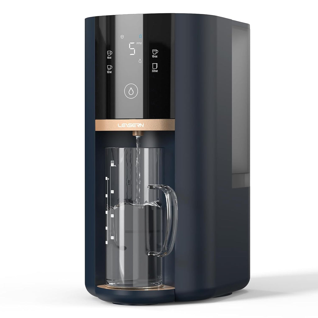 Leysern Countertop Reverse Osmosis Water Filter with UV, No Installation