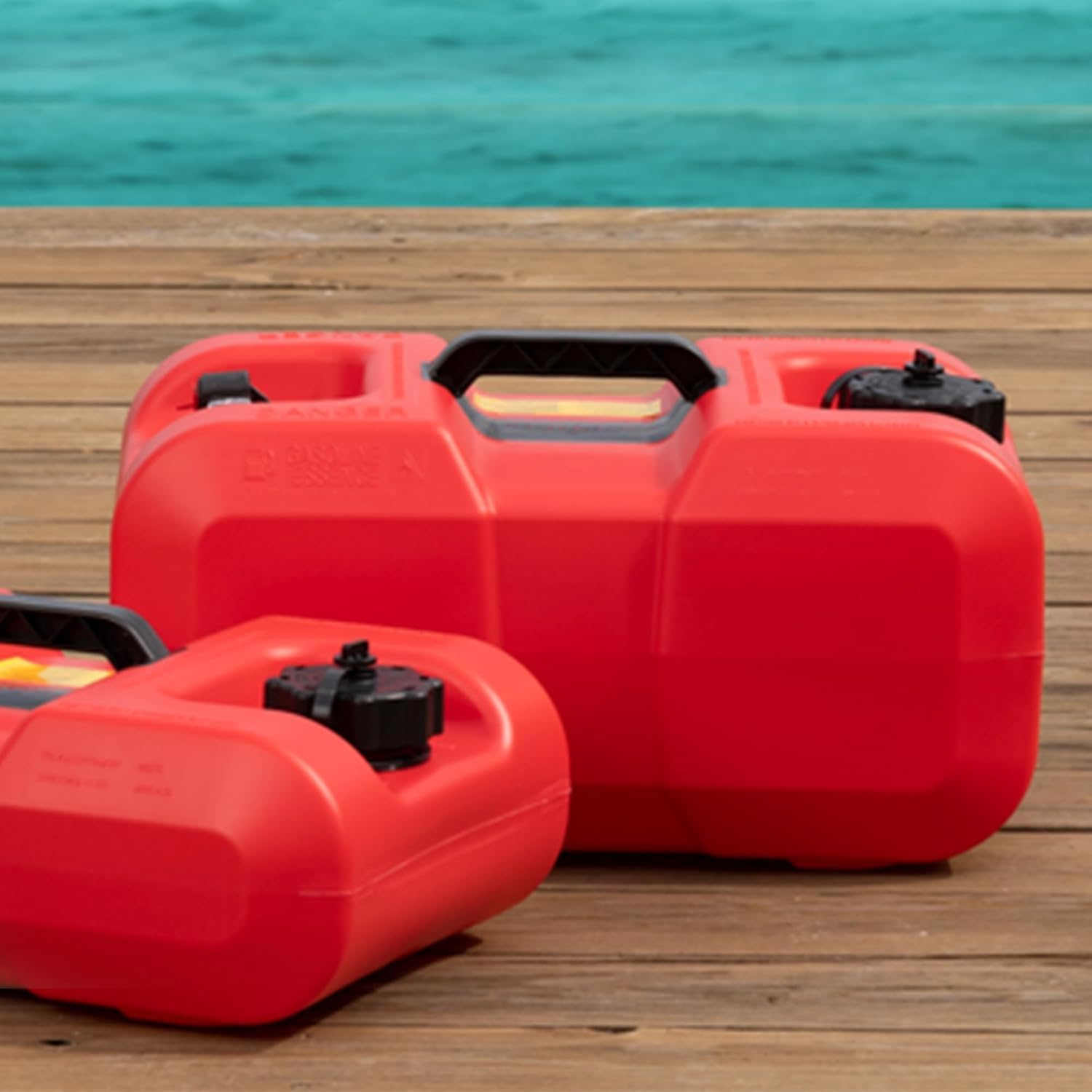 Scepter 6 Gallon Portable Marine Gas Can, Boat Fuel Tank with Top Handle