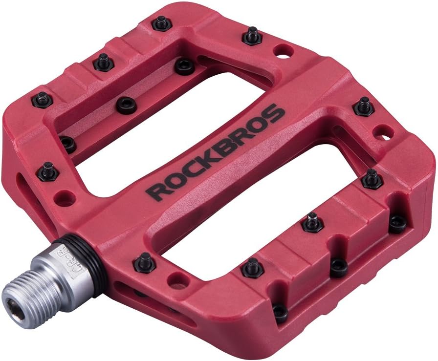 ROCKBROS Nylon Fiber Bike Pedals Lightweight Platform MTB BMX 9/16"