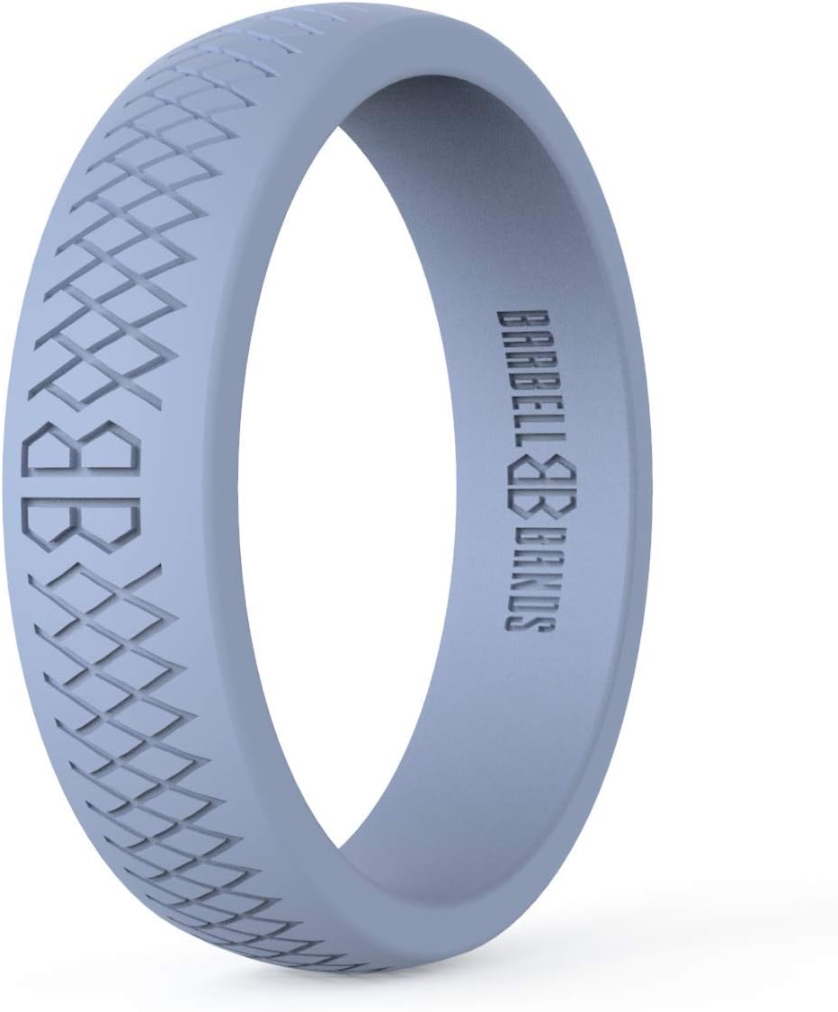 Silicone Ring For Women | Premium Rubber Wedding Band | Perfect For Fitness, Lifting, Active Lifestyle - Comfortable and Durable