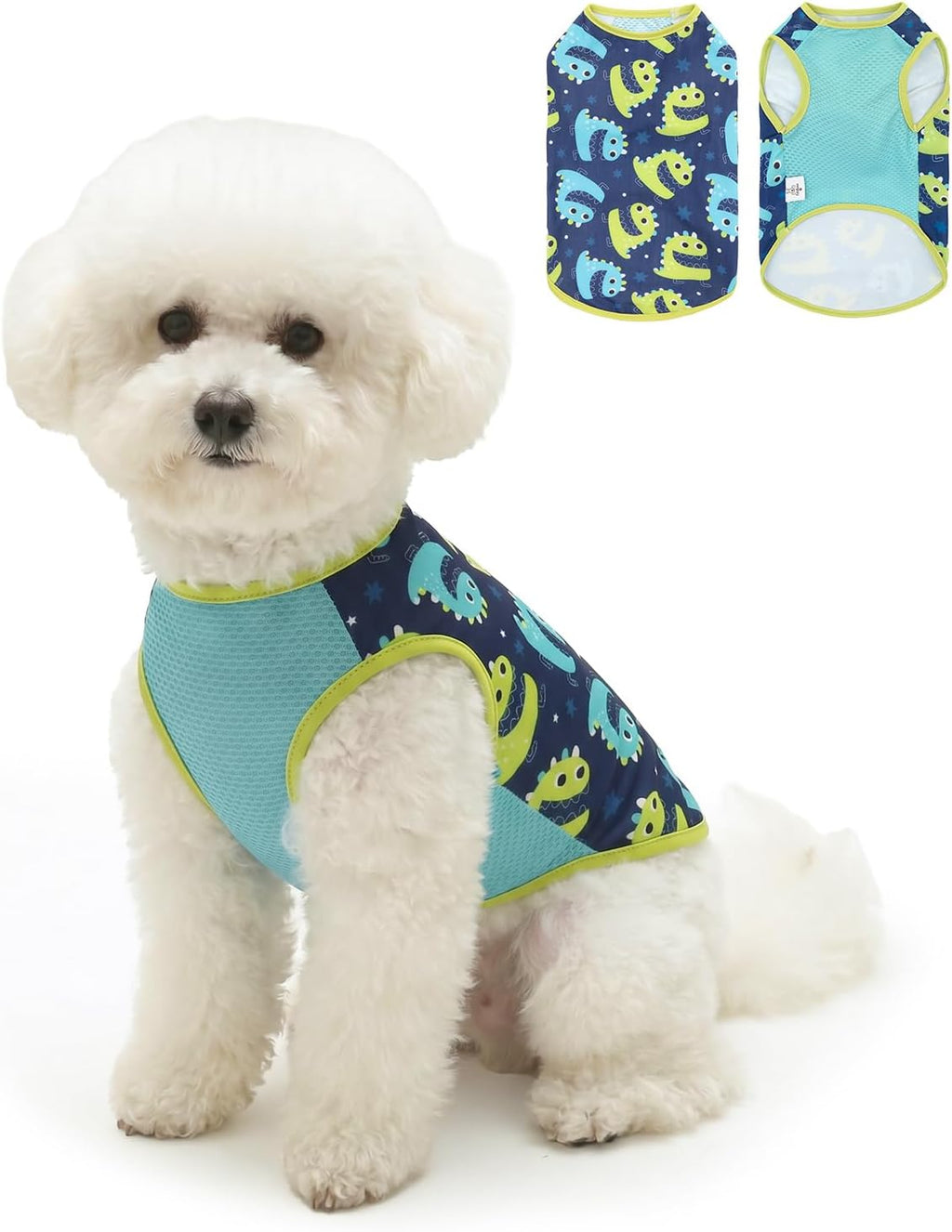 CuteBone Mesh Panel Dog Tank Top - Breathable Dual-Fabric Pet Vest Lightweight Summer Small Dog Shirts - Keep Your Pets Cool, Sun-Protected Outdoors