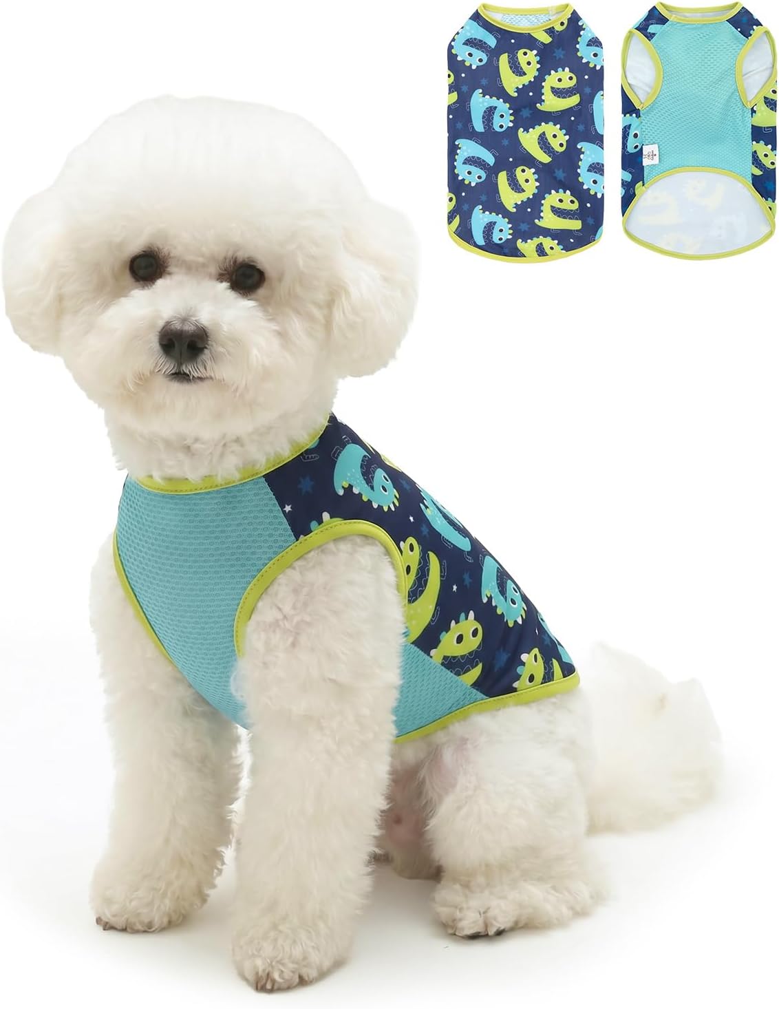 CuteBone Mesh Panel Dog Tank Top - Breathable Dual-Fabric Pet Vest Lightweight Summer Small Dog Shirts - Keep Your Pets Cool, Sun-Protected Outdoors