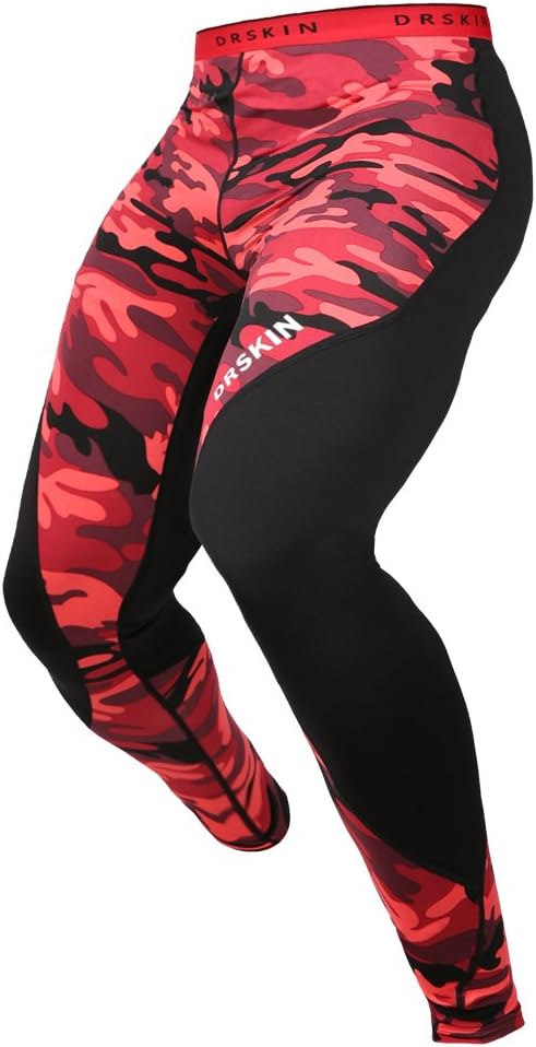 DRSKIN Men’s Compression Pants (5/4/3 Pack) Quick Dry Tights Leggings Sports Baselayer Running Gym Workout