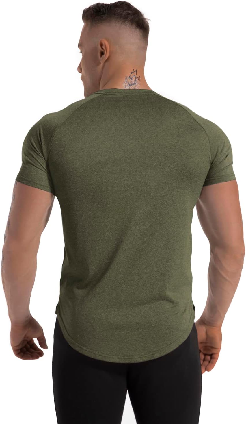 Men's 3pack Dry Fit Workout Gym T Shirts Short Sleeve Moisture Wicking Tops
