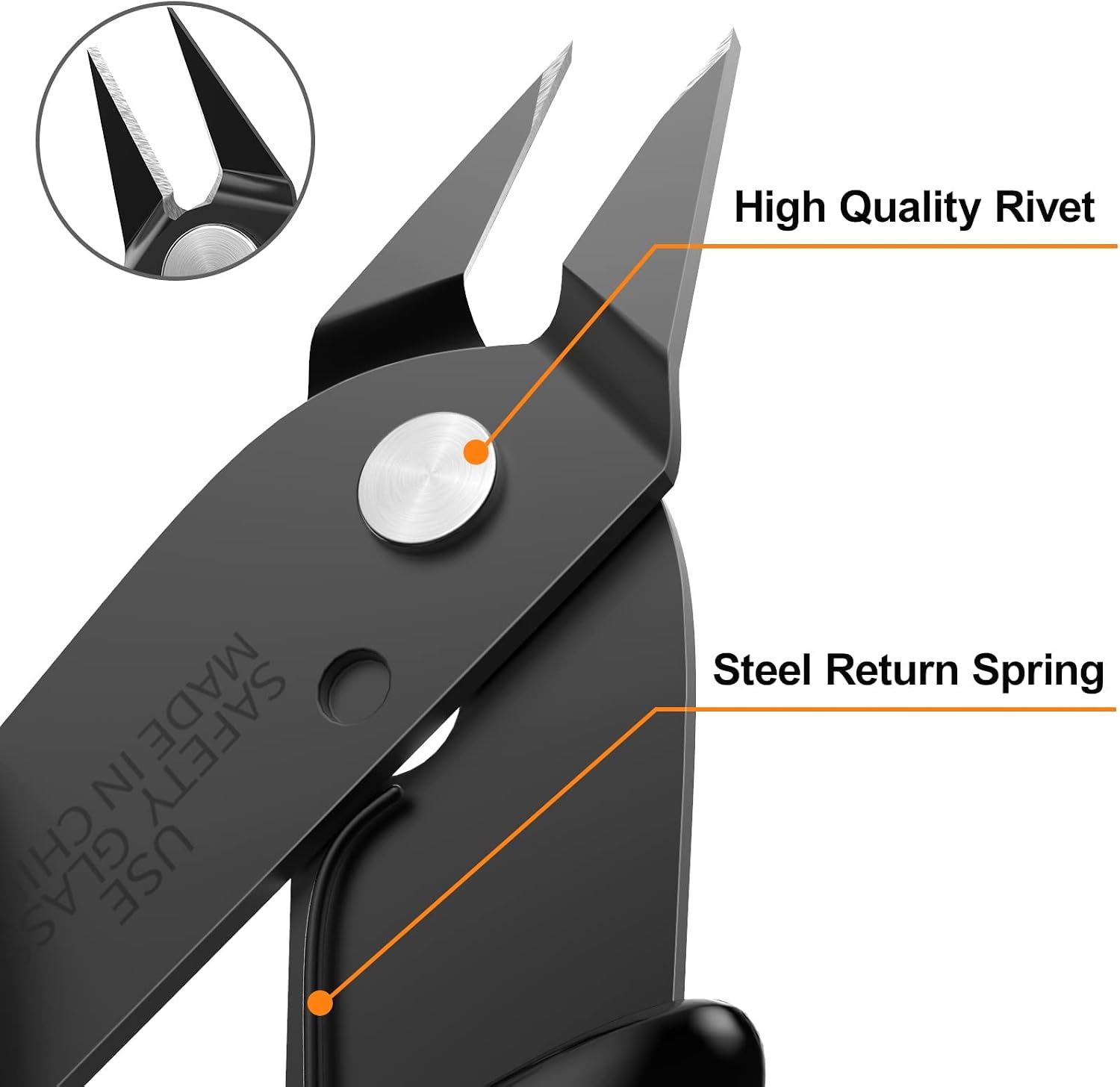 10 Pack Small Wire Cutters for Jewelry Making 5 Inch Model Nippers Filament 3d Print Snips Zip Tie Flush Cutter for Soft Copper Wire, Crafts, Floral, Electronics, Black