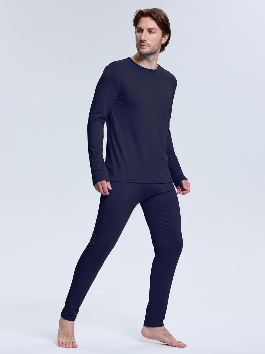 Thermal Underwear for Men Fleece Lined Long Johns for Mens Winter