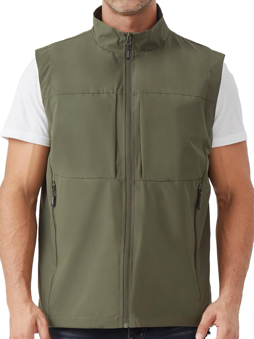Men's Lightweight Outerwear Vest Softshell Sleeveless Jacket