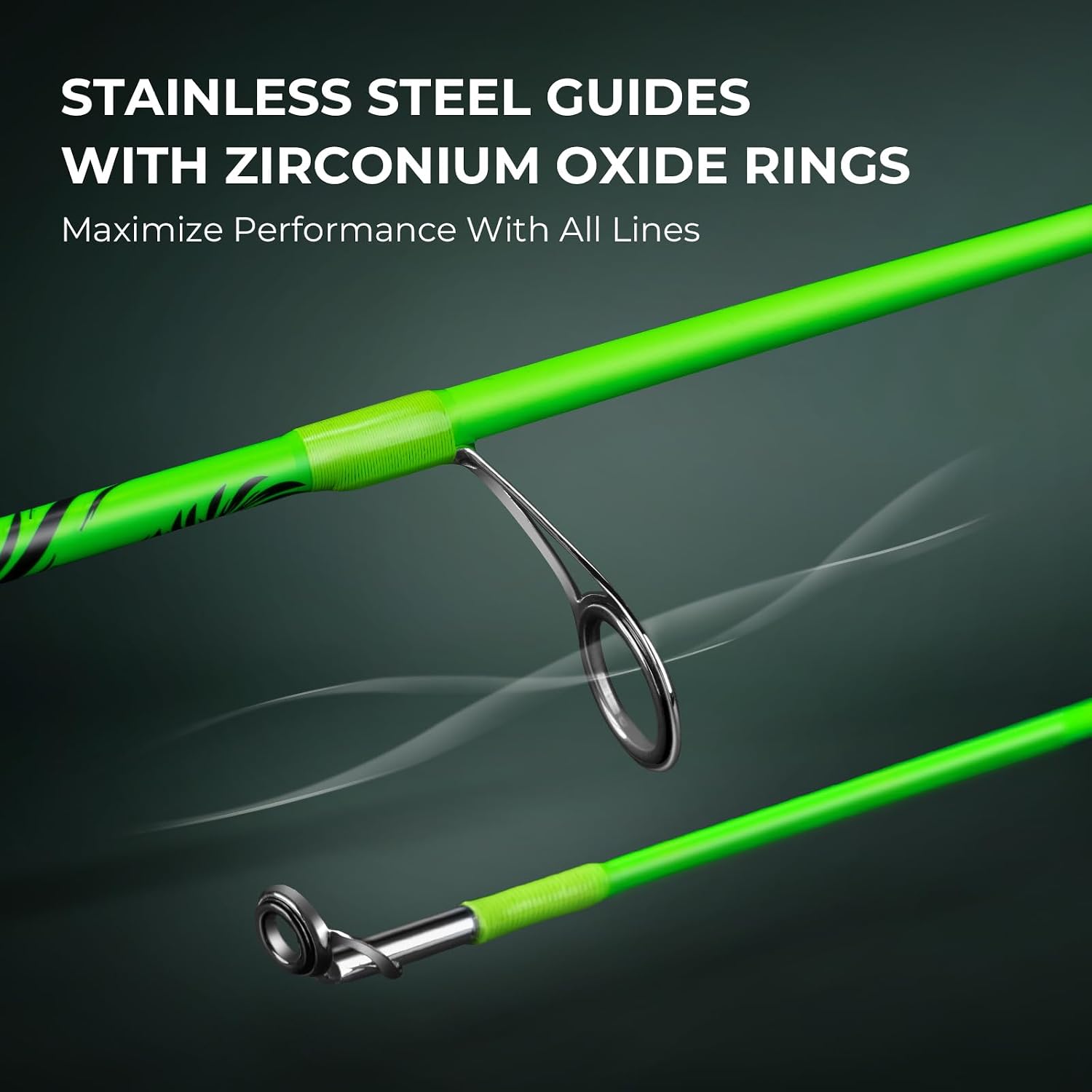 KastKing Zephyr Dual-Tip Baitcaster & Spinning Fishing Rod and Reel Combo