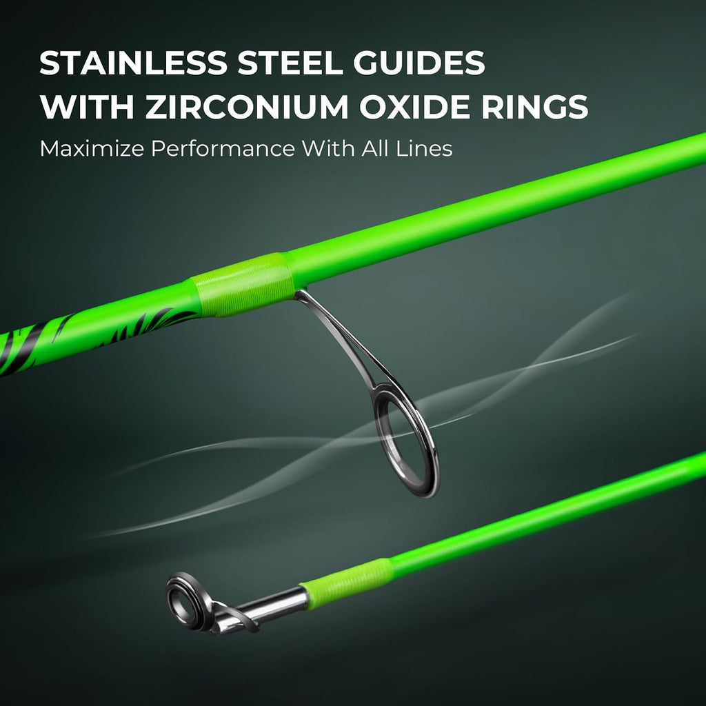KastKing Zephyr Dual-Tip Baitcaster & Spinning Fishing Rod and Reel Combo