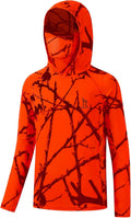 Youth UPF 50+ Camo Hunting Hoodie Shirt with Face Mask