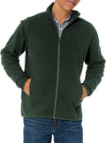 Amazon Essentials Men's Full-Zip Polar Fleece Jacket with Zippered Pockets for Cold Outdoor Weather (Available in Big & Tall)