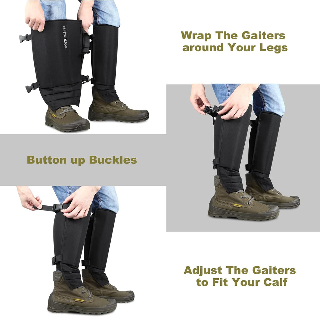 EVA Shin Guards Snake Gaiters: Semi Hard Protective EVA Resin Shell, Strong Protection for Lower Legs, Snake Gaiter