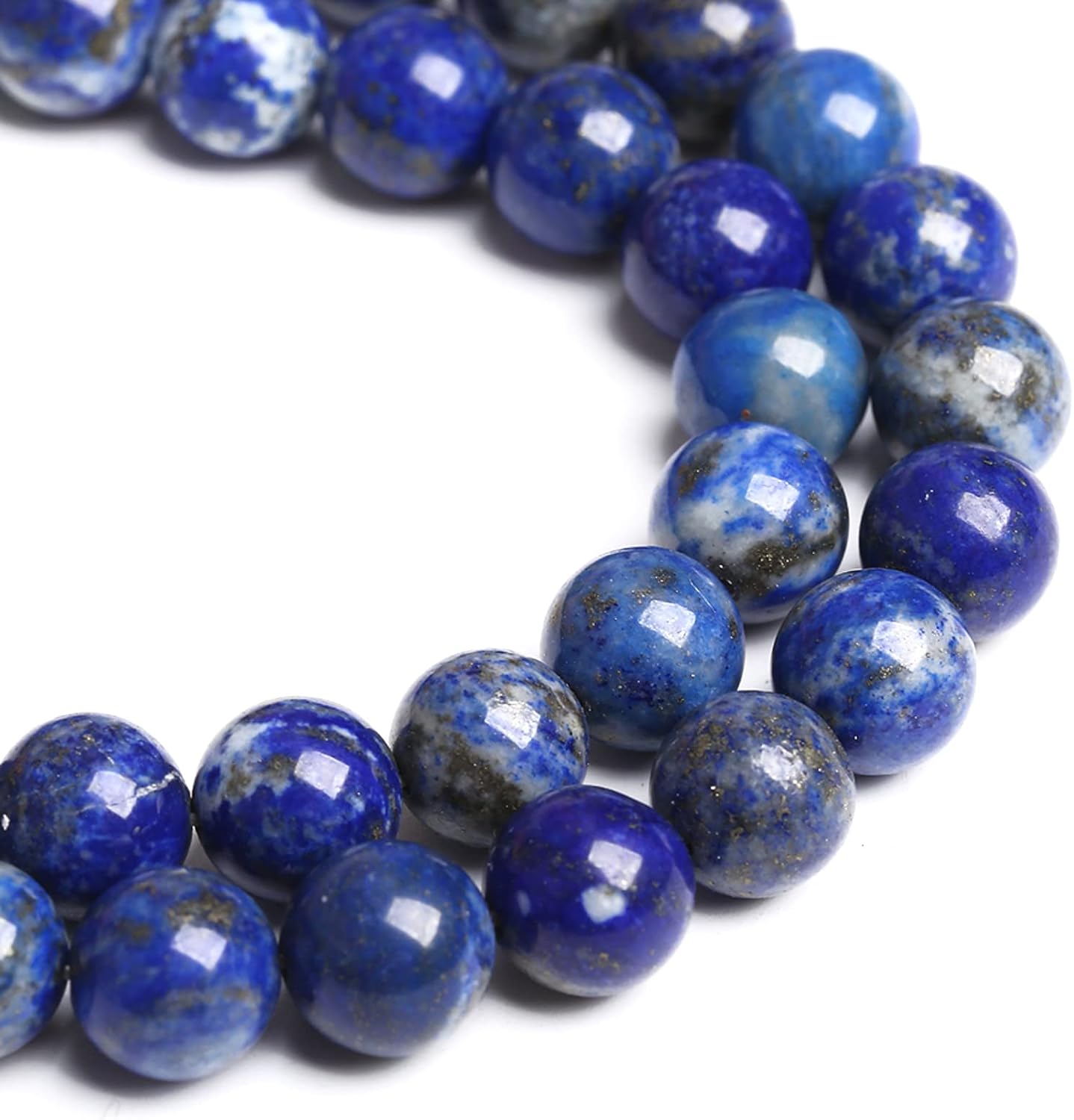 10MM 36PCS Natural Stone Blue Lapis Lazuli A Grade Gemstone Beads for Jewelry Making DIY Bracelet Crystal 1 Strand