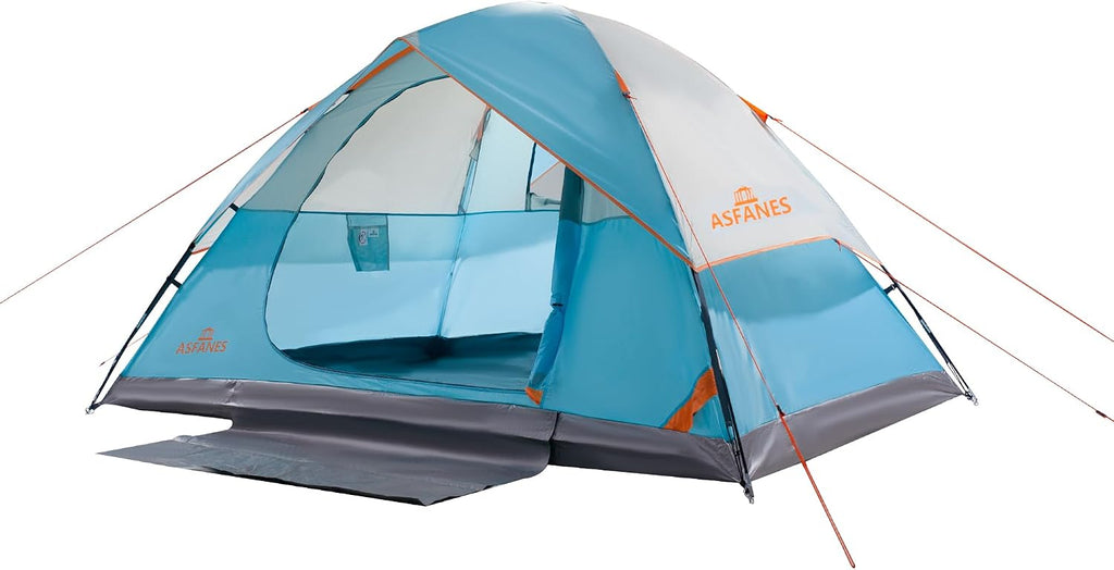 ASFANES Tents for Camping 2/4/6 Person Camping Dome Tent, Waterproof,Spacious, Lightweight Portable Backpacking Tent for Outdoor Camping/Hiking