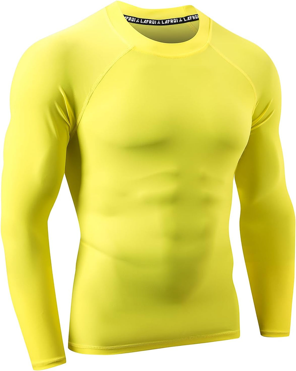LAFROI Men's UPF 50+ BJJ Rash Guard Sun Protection Swim Shirt Long Sleeve
