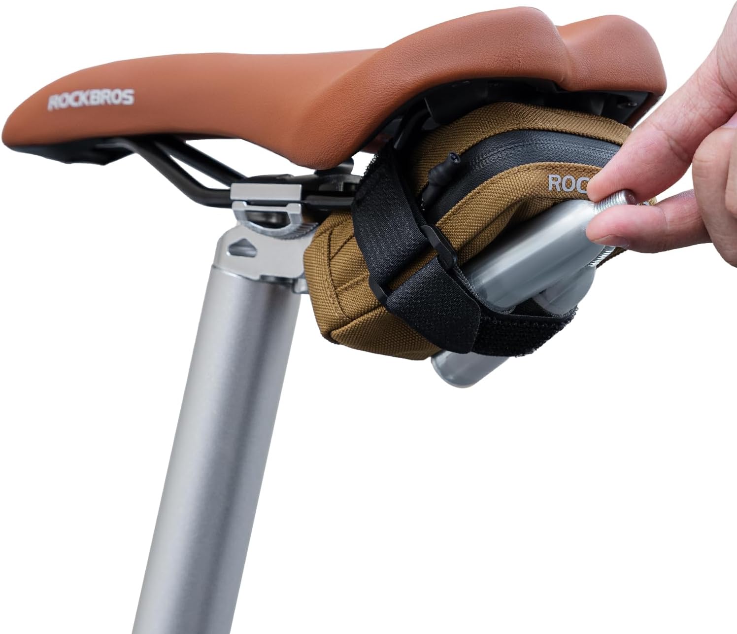 ROCKBROS Bike Saddle Bag, 0.35L Compact Under Seat Bag for Road Bikes