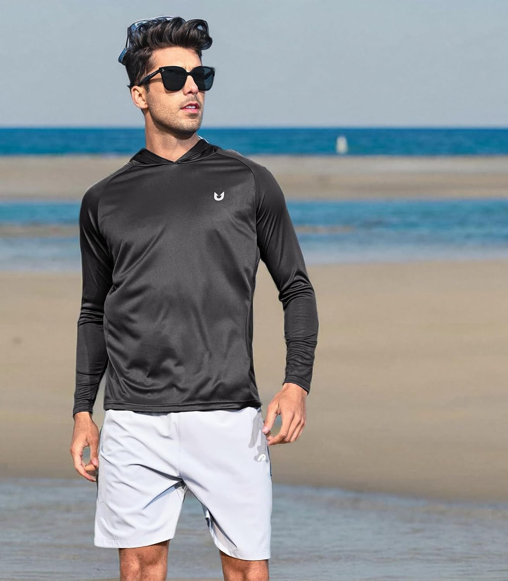 NORTHYARD Men's Sun Hoodie Long Sleeve Fishing Shirts UPF 50+ Rash Guard