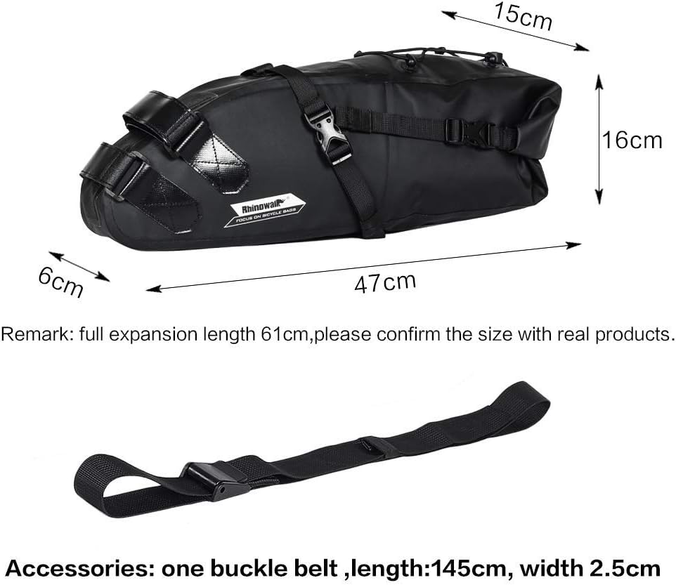 Rhinowalk Waterproof Bicycle Saddle Bag Bike Bag Under seat Bag Rainproof Mountain Road Bike Seat Bag Bicycle Bag Professional Cycling Accessories