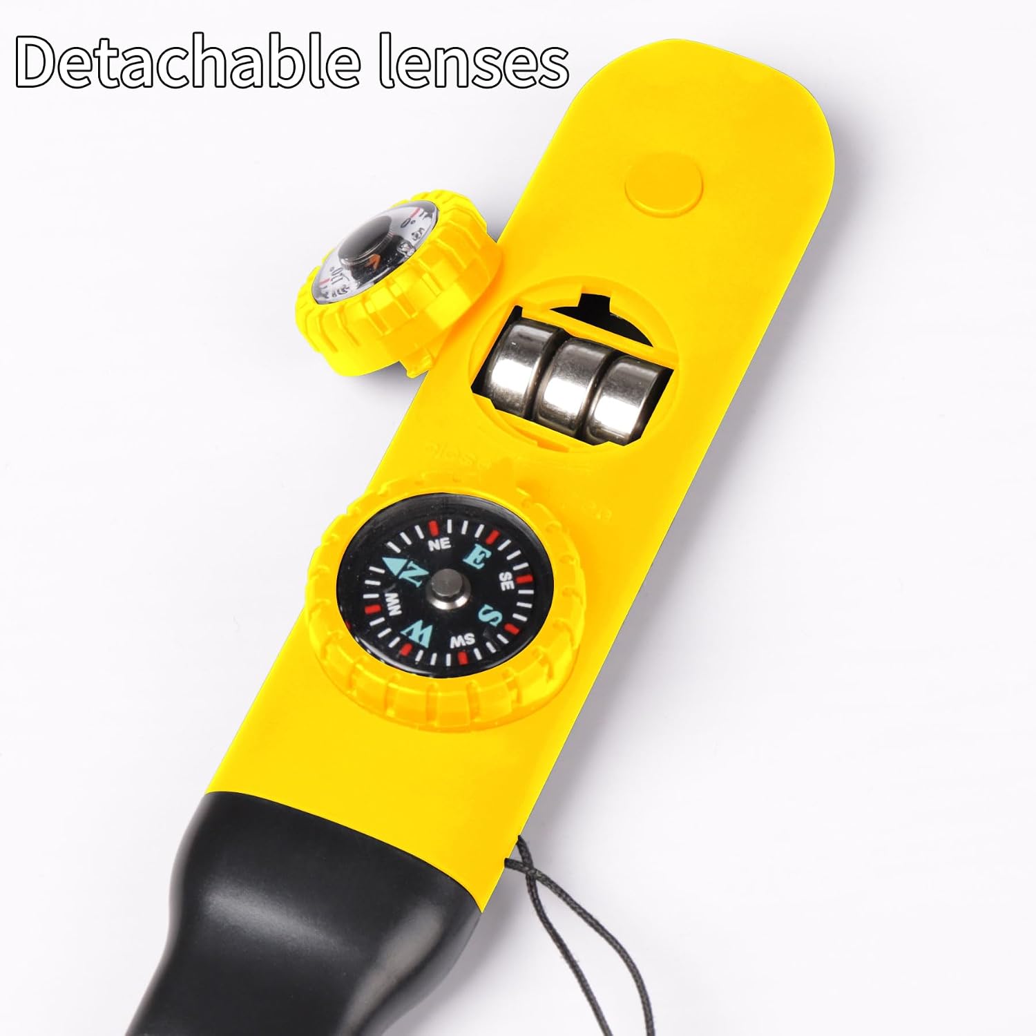 Multifunctional Survival Emergency Whistle for Kids with Compass Hiking Survival, Thermometer & Neck Lanyard | Emergency Safety Gear for Hiking, Camping, Kayaking, Boating, Climbing