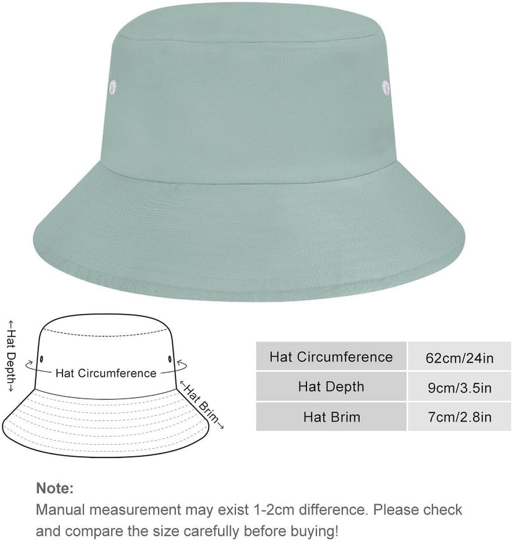 Solid Color Bucket Hat for Men Adults Unisex Sun Protection Fisherman Cap Lightweight Safari Hat for Travel Outdoor