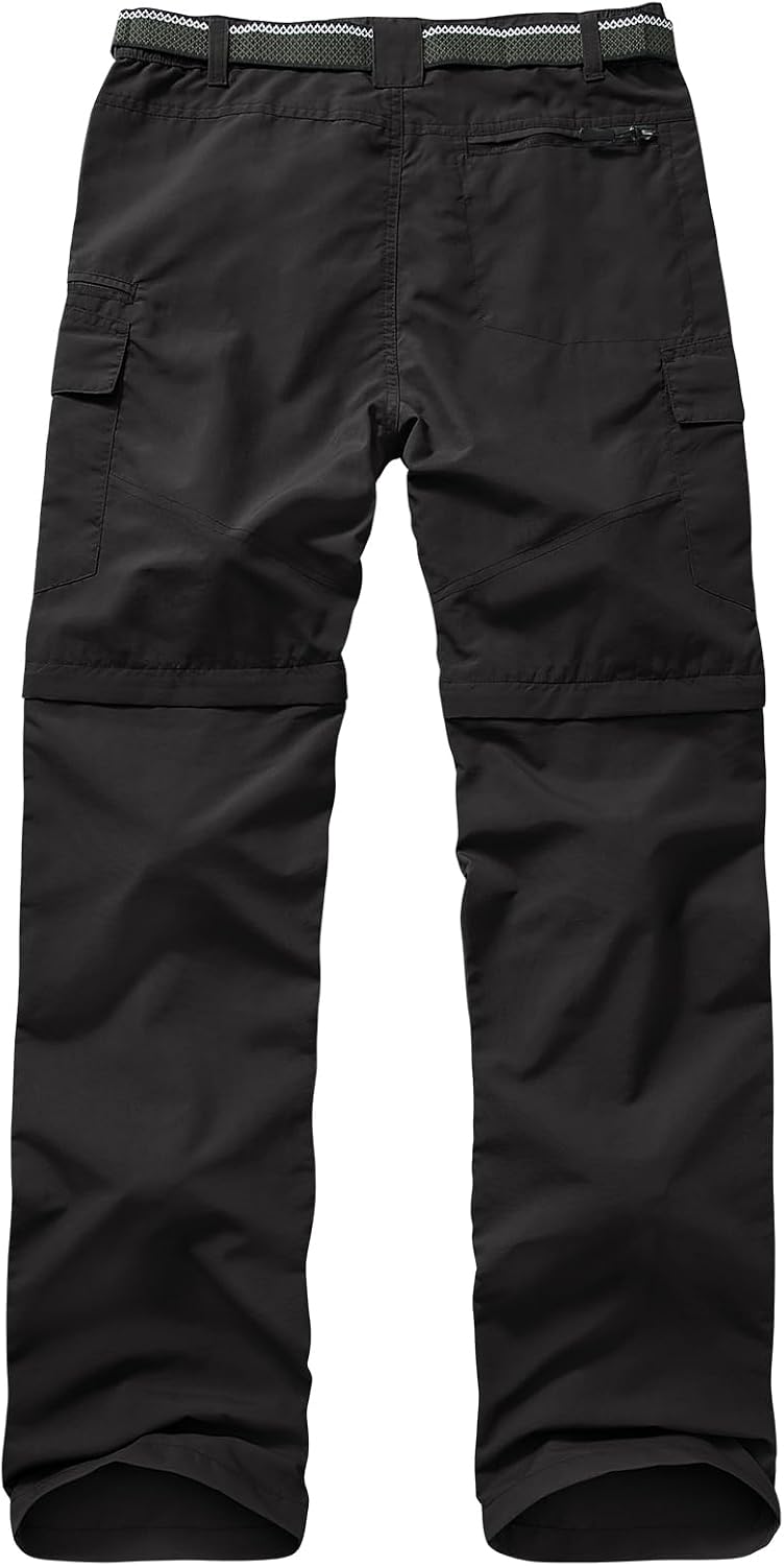 mixtiq Mens Hiking Convertible Pants Water-Resistant Quick Dry Pants