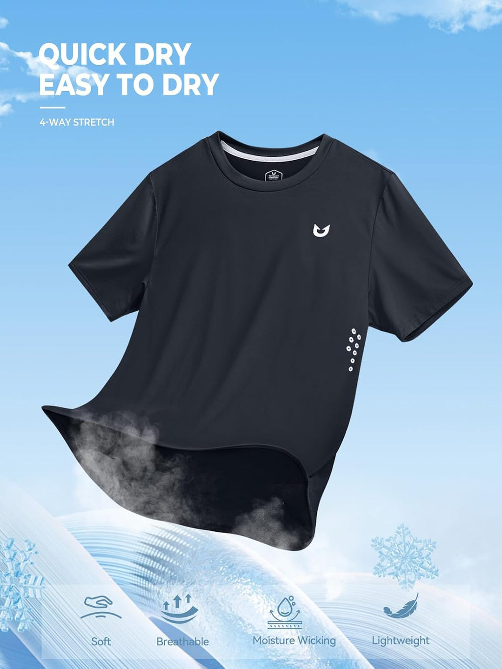 NORTHYARD Men's Athletic Running T-Shirts Quick-Dry Lightweight Workout