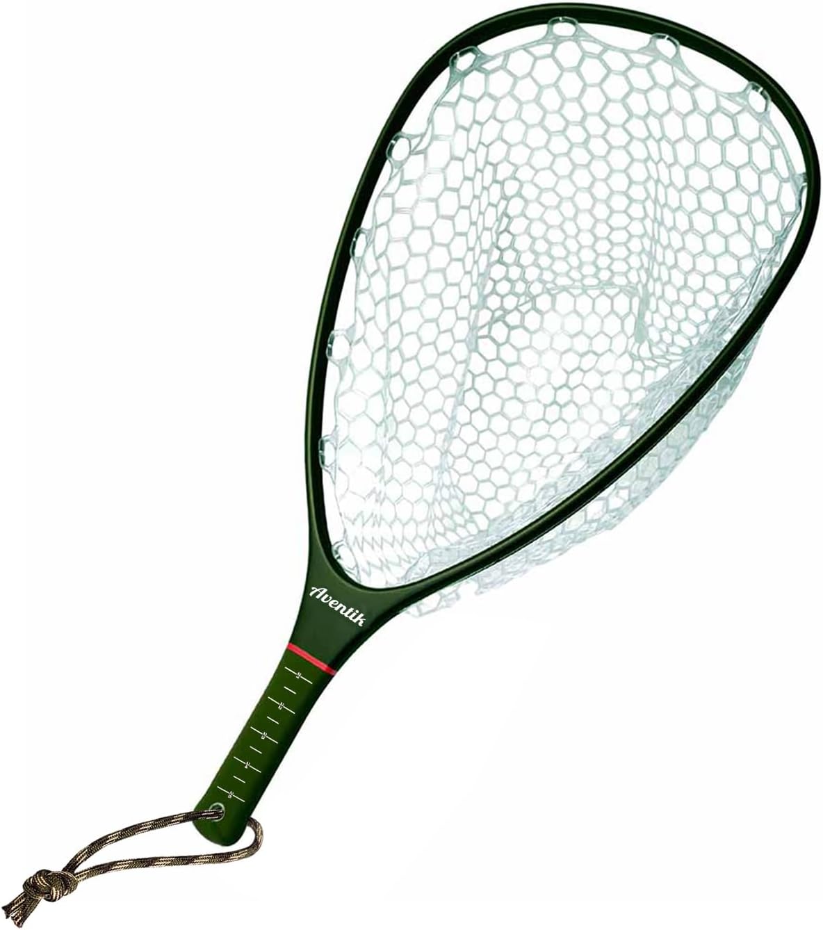 Aventik Fly Floating Fishing Net Carbon Fiber Landing Trout Net Light Weight Clear Rubber Ghost Net Catch & Release