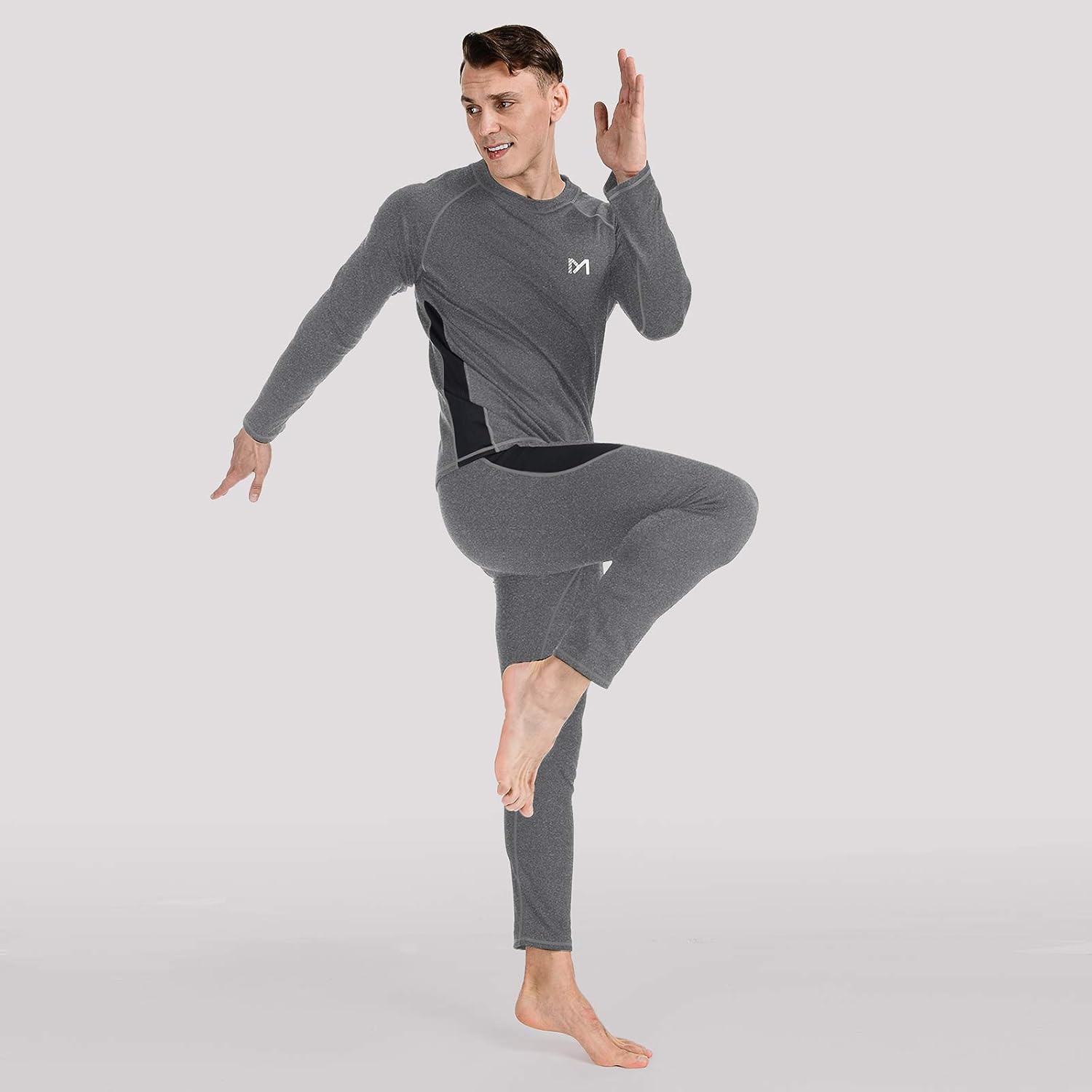 MEETYOO mens Men's Thermal Underwear Set Sport Long Johns Base Layer