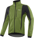 ARSUXEO Winter Warm UP Thermal Softshell Cycling Jacket Windproof Waterproof 15-k