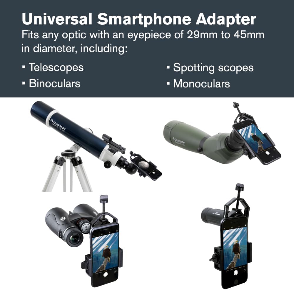 Celestron Basic Telescope Eyepiece Smartphone Adapter