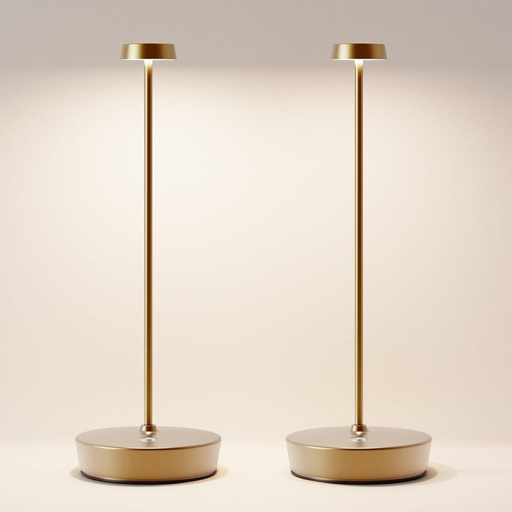 2 Pack Rechargeable Cordless Table Lamp, 6000mAh Battery Table Light