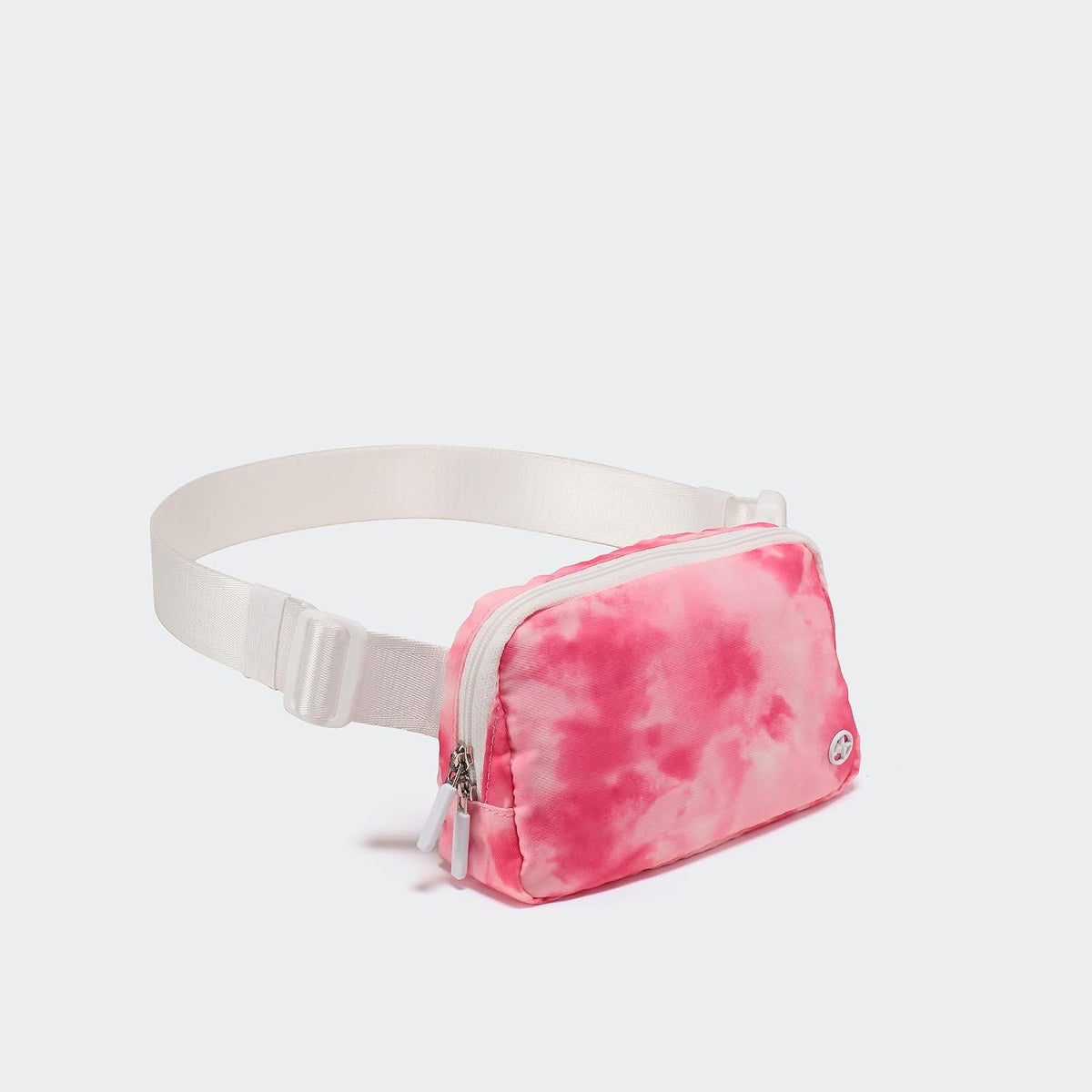 Pander Nylon Fanny Pack for Women, Two-Way Zipper Crossbody Bag