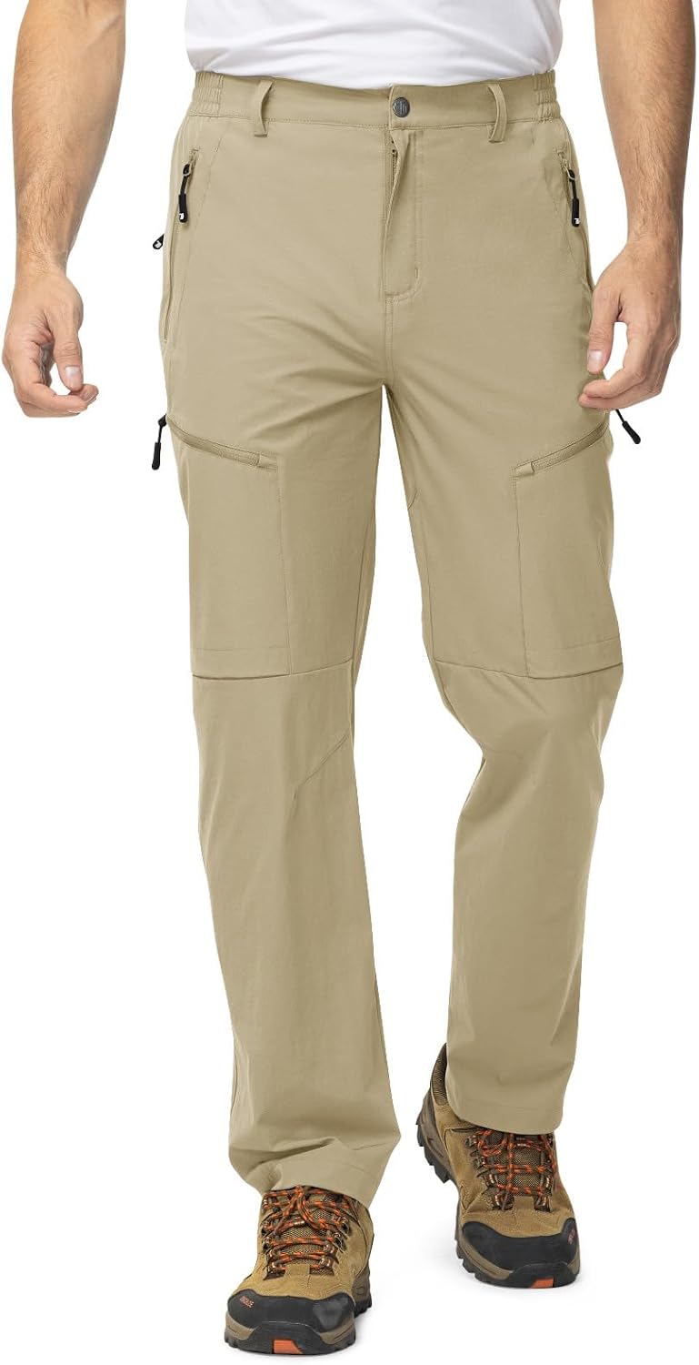 TBMPOY Mens Hiking Pants Lightweight Water Resistant Travel Outdoor Fishing