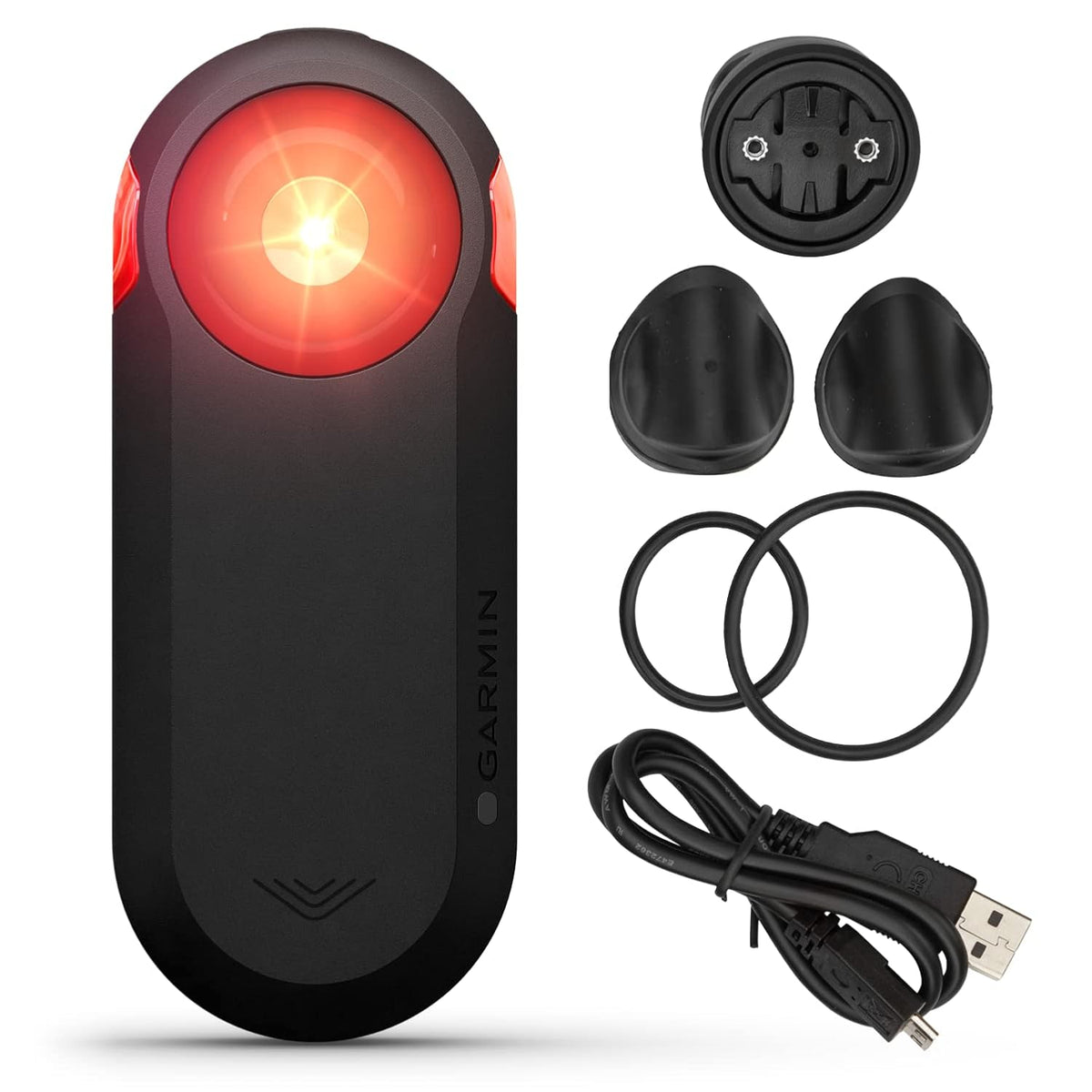 Wearable4U - Garmin Varia RTL515 Cycling Rearview Radar with Visual and Audible Alerts for Vehicles and Power Bundle
