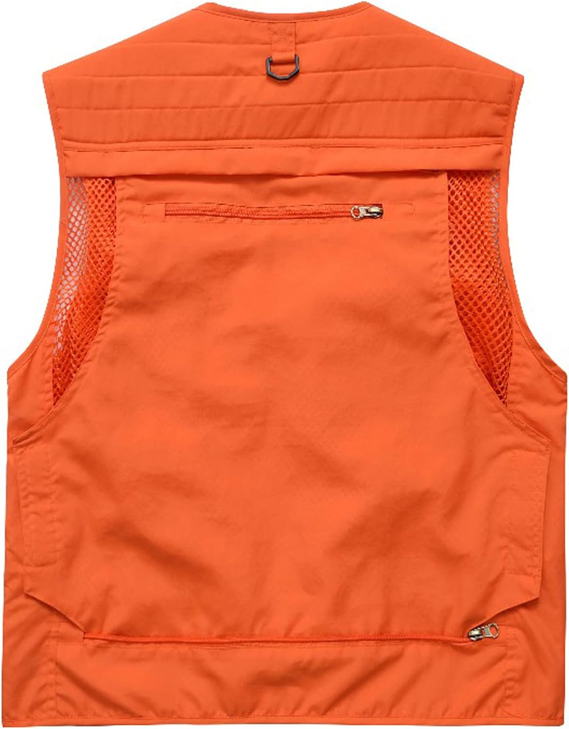 Flygo Men's Casual Lightweight Outdoor Fishing Work Safari Travel Photo Cargo Vest Jacket Multi Pockets