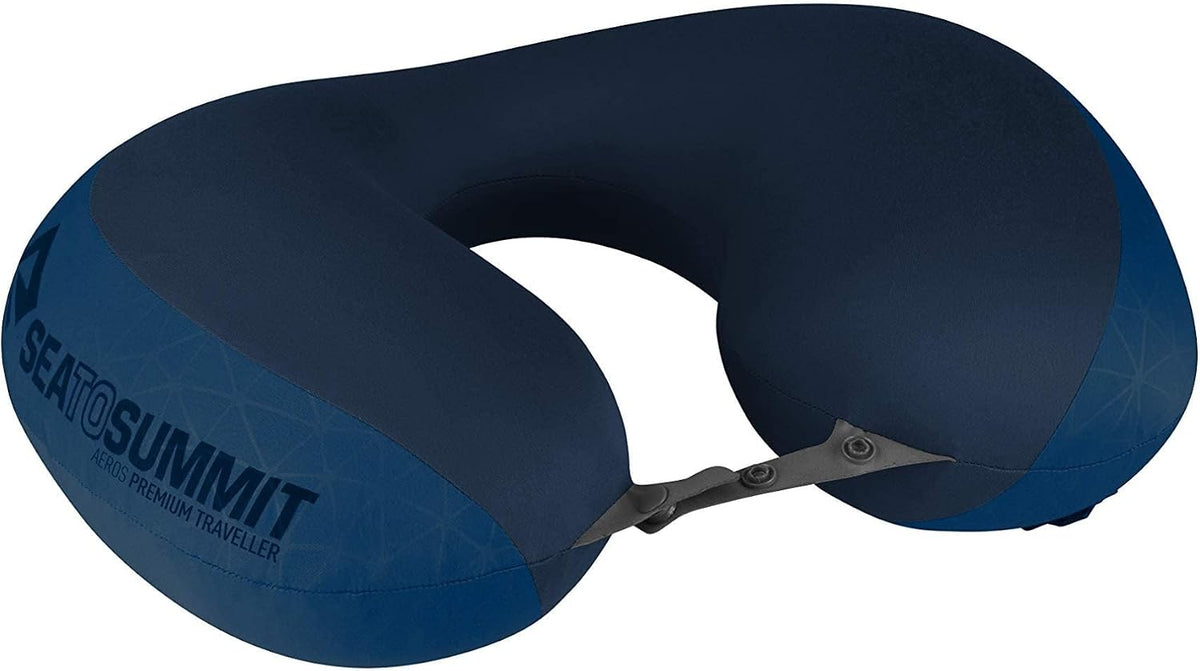 Sea to Summit Aeros Premium Traveller Inflatable Neck Pillow, Navy Blue