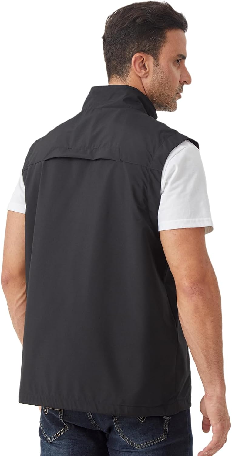 Men's Lightweight Outerwear Vest Softshell Sleeveless Jacket