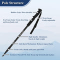 Telescopic Trekking Poles for Hiking, Anti-Shock Nordic Walking Sticks