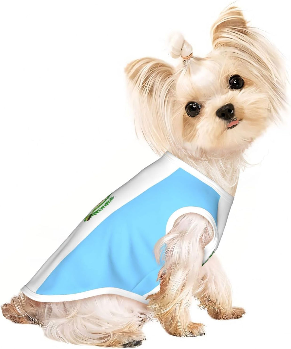 Guatemala Guatemalan Flag Dog Shirts Sleeveless Puppy Cotton T-Shirt