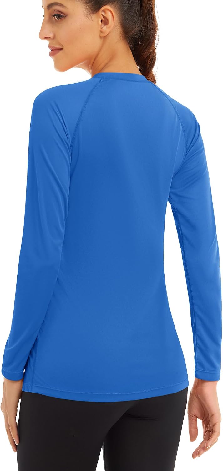 MAGCOMSEN Women's Long Sleeve Shirts UPF 50+ Sun Protection Shirts for Hiking Fishing Workout Rash Guard