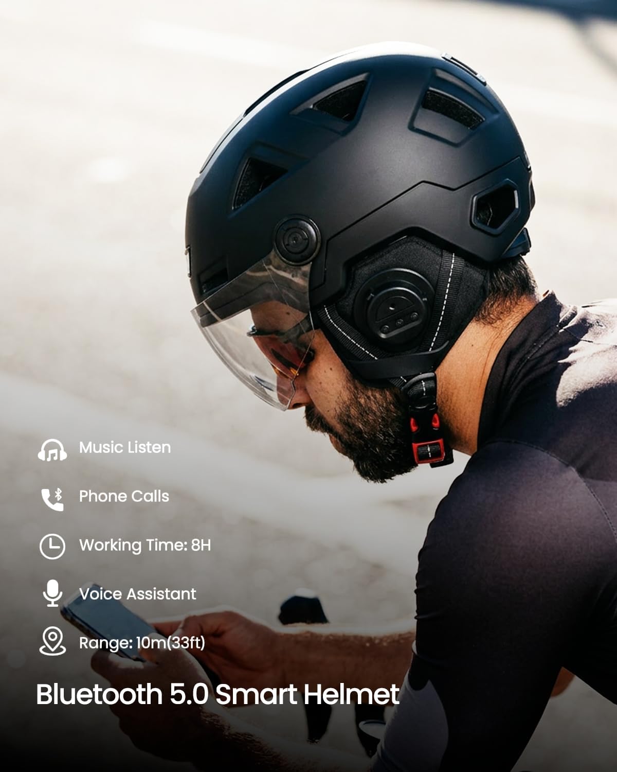 ILM Adult Bike Helmet Road Cycling Electric Bicycle Escooter Ebike E3-12LS