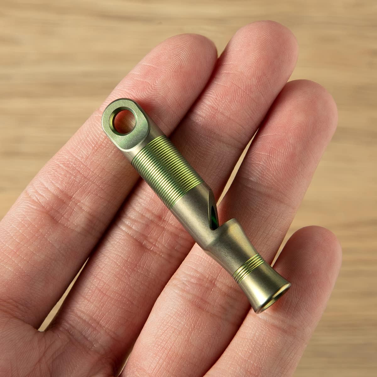 WeKnife Titanium Emergency Whistle Survival Loud, with Paracord