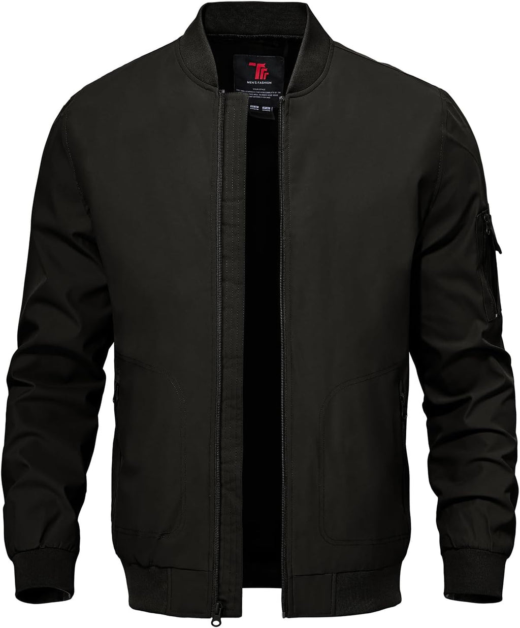 TBMPOY Men's Lightweight Jackets Casual Dress Golf Bomber Windbreaker Fall