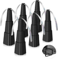 AMIAEDU Fly Fans for Tables, Fly Repellent Fan for Indoor/Outdoor, Food Fans to Keep Flies Away for Party, BBQ, Home, Picnics, Travel, Portable and Easy Use 6 Pack (Black)
